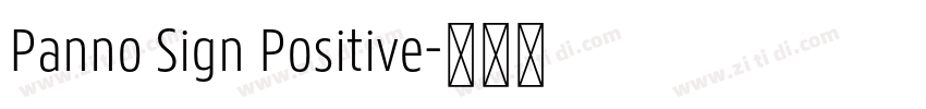 Panno Sign Positive字体转换